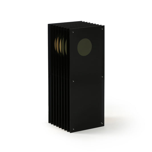 Lớp big rectangle in dark grey acrylic