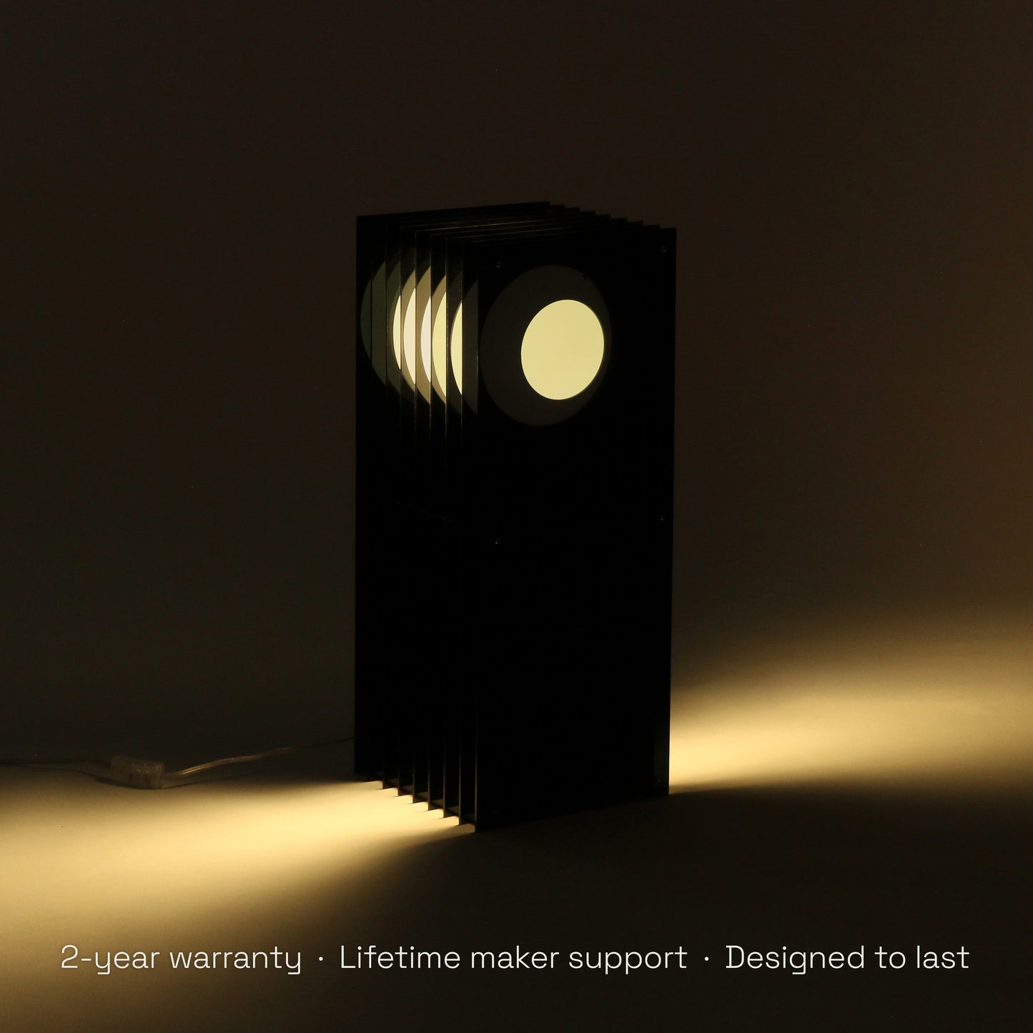 Lớp big rectangle in dark grey acrylic