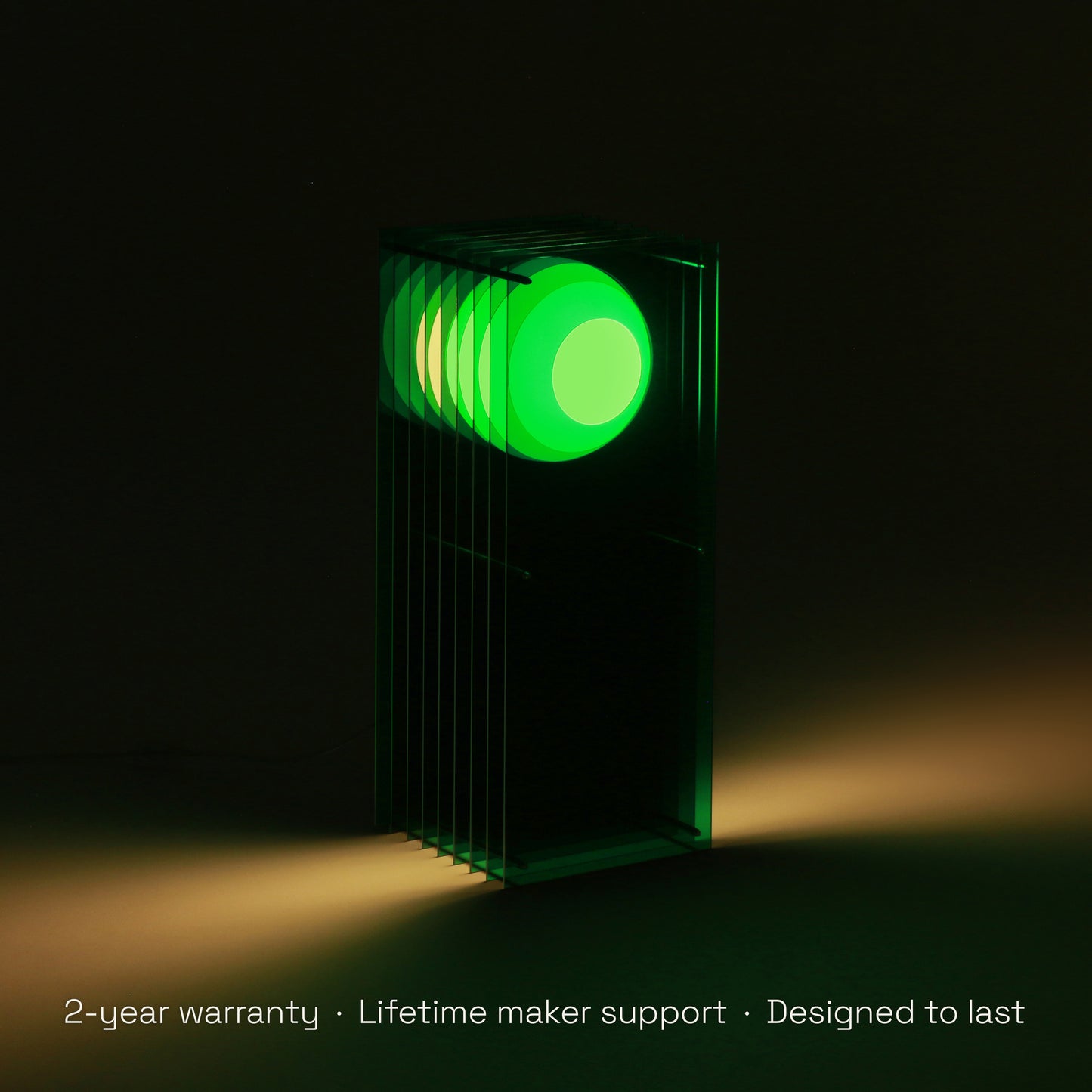 Lớp big rectangle in green acrylic