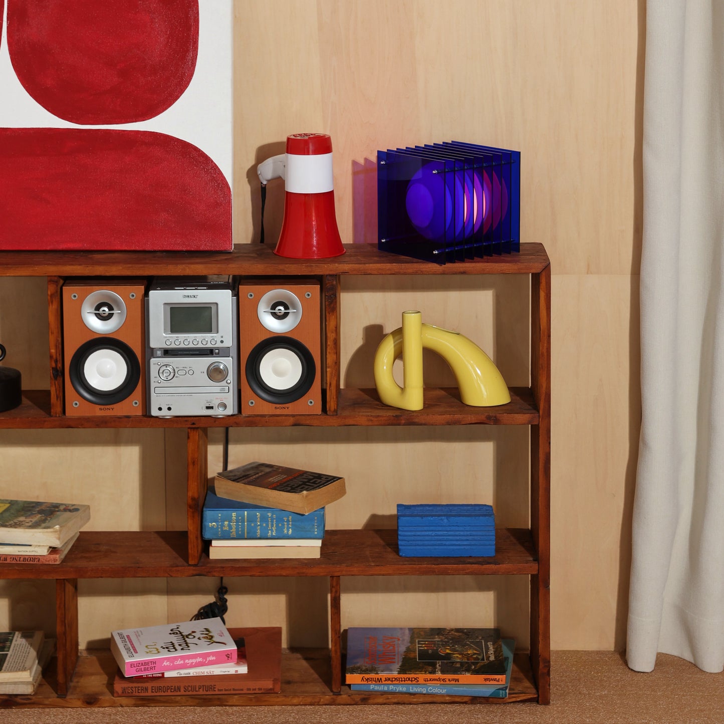 Lớp small square in blue acrylic