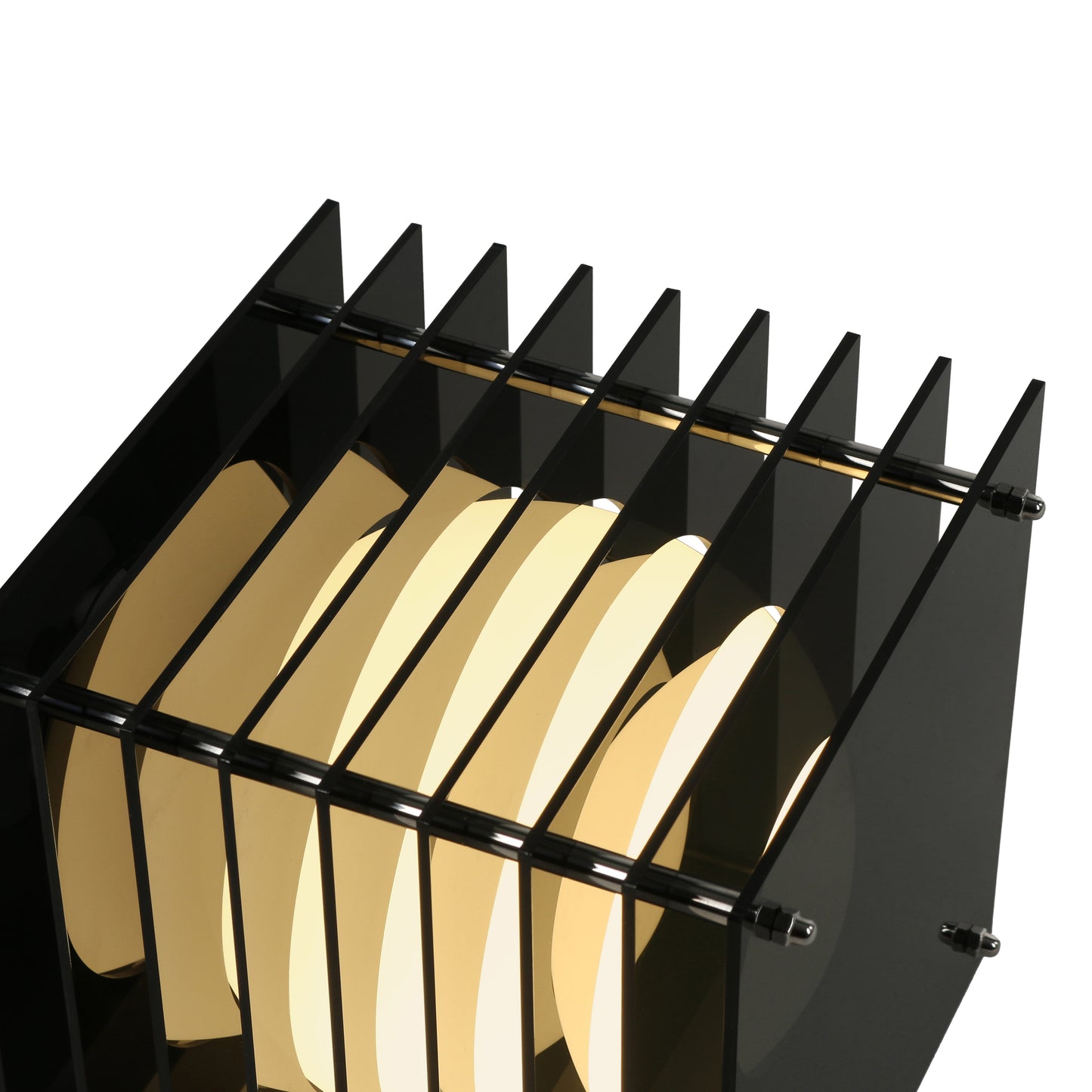 Lớp small square in dark grey acrylic