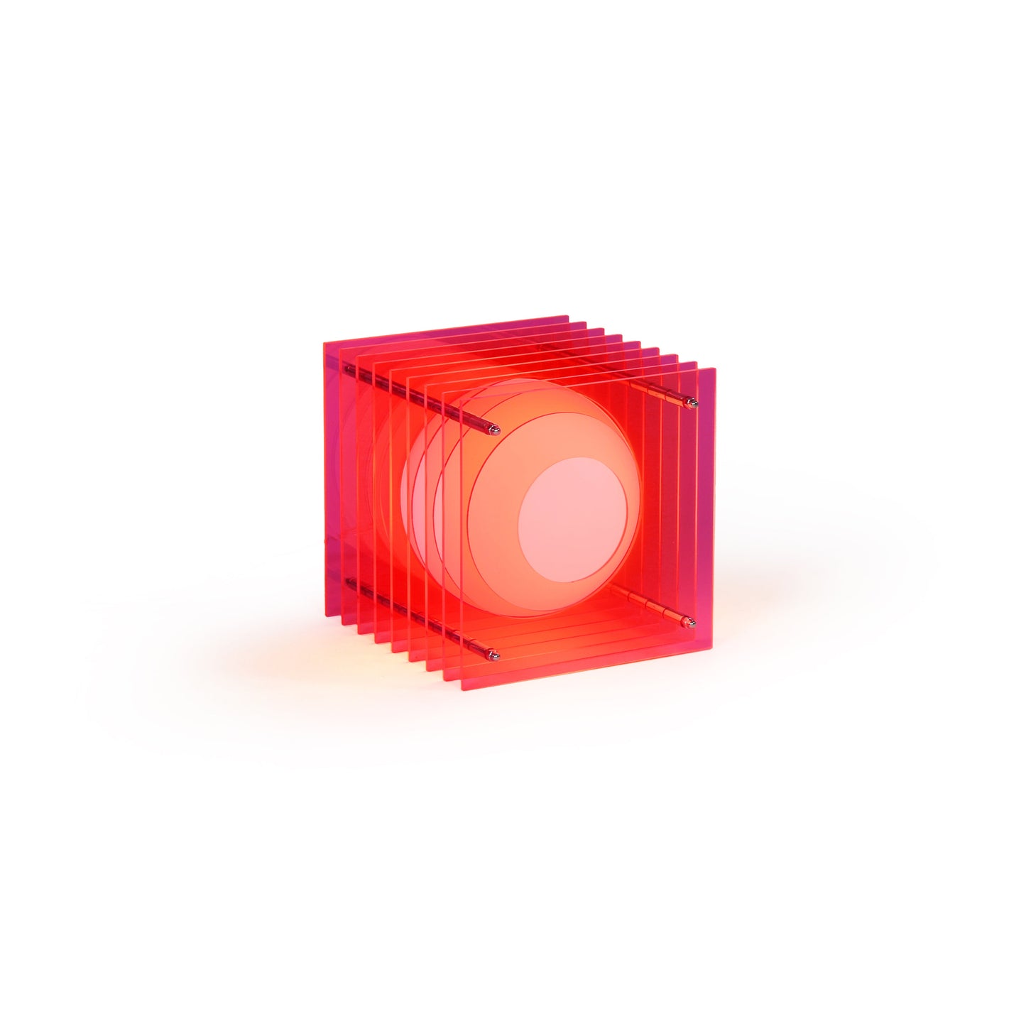 Lớp small square in electric pink acrylic