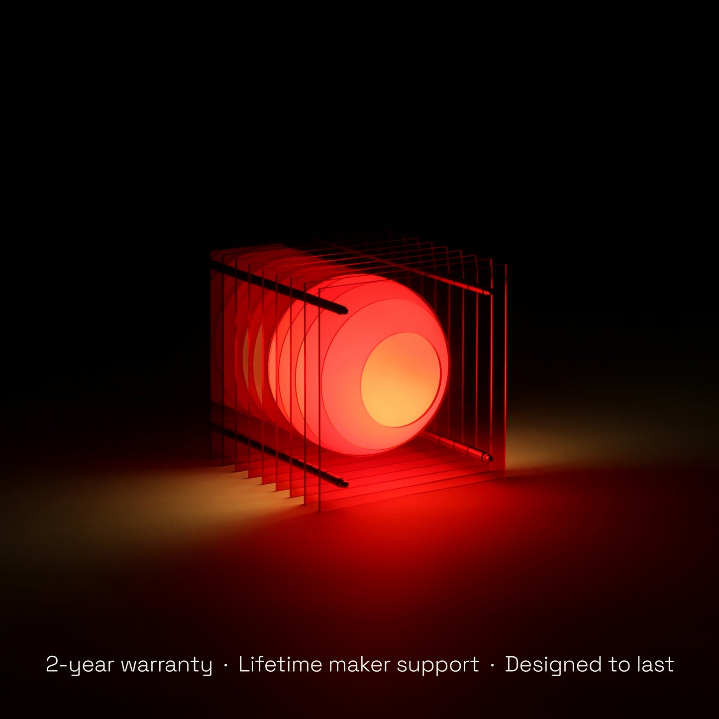 Lớp small square in red acrylic