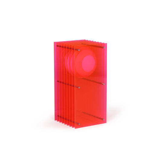 Lớp small rectangle in electric pink acrylic
