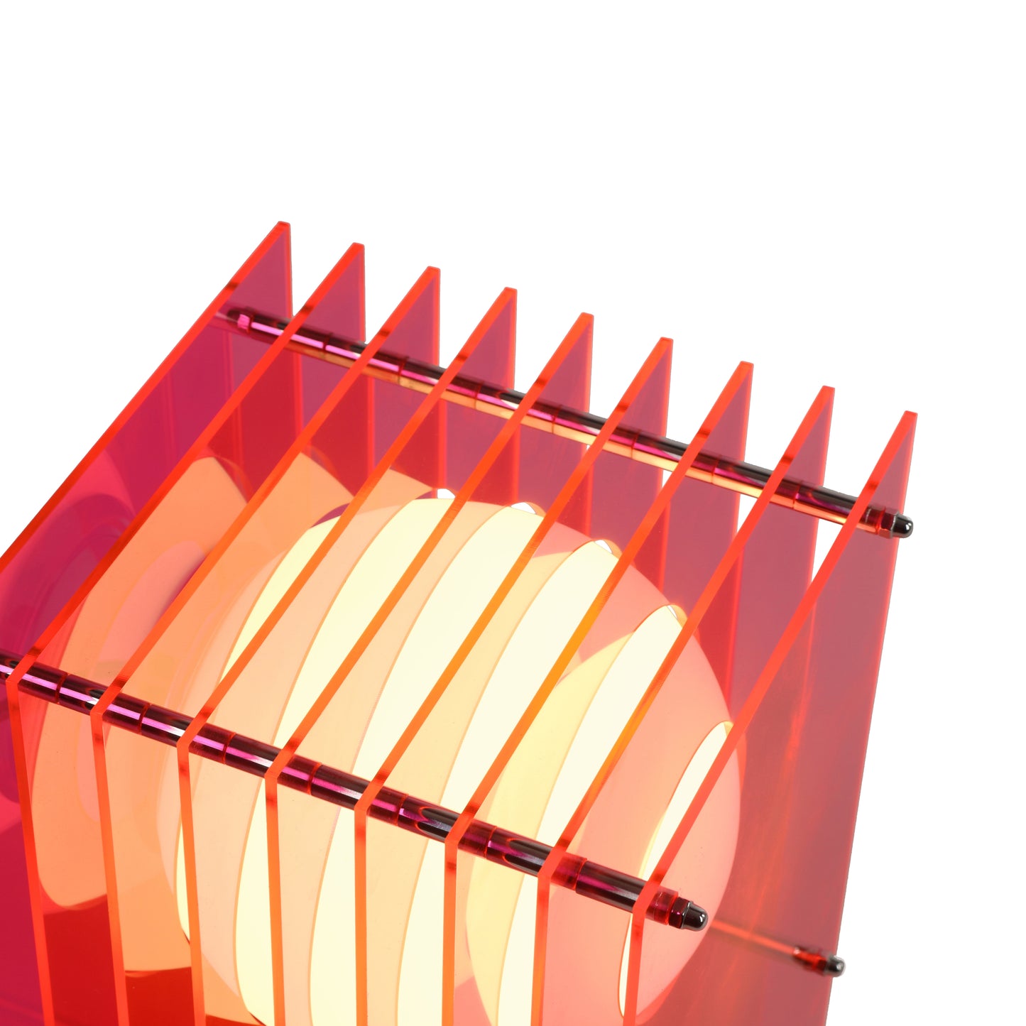 Lớp small rectangle in electric pink acrylic