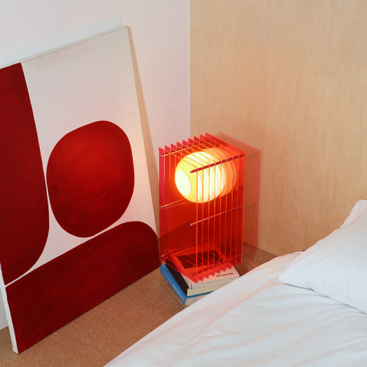 Lớp small rectangle in electric pink acrylic