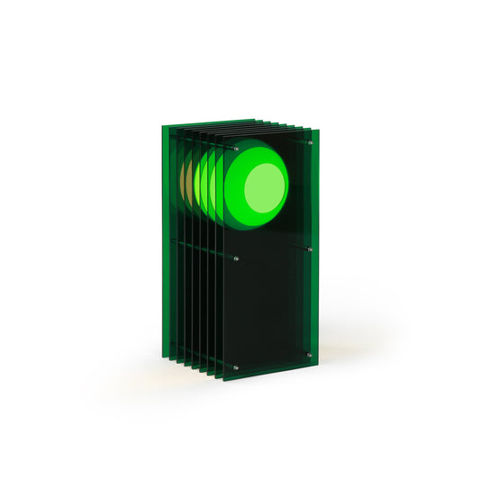 Lớp small rectangle in green acrylic