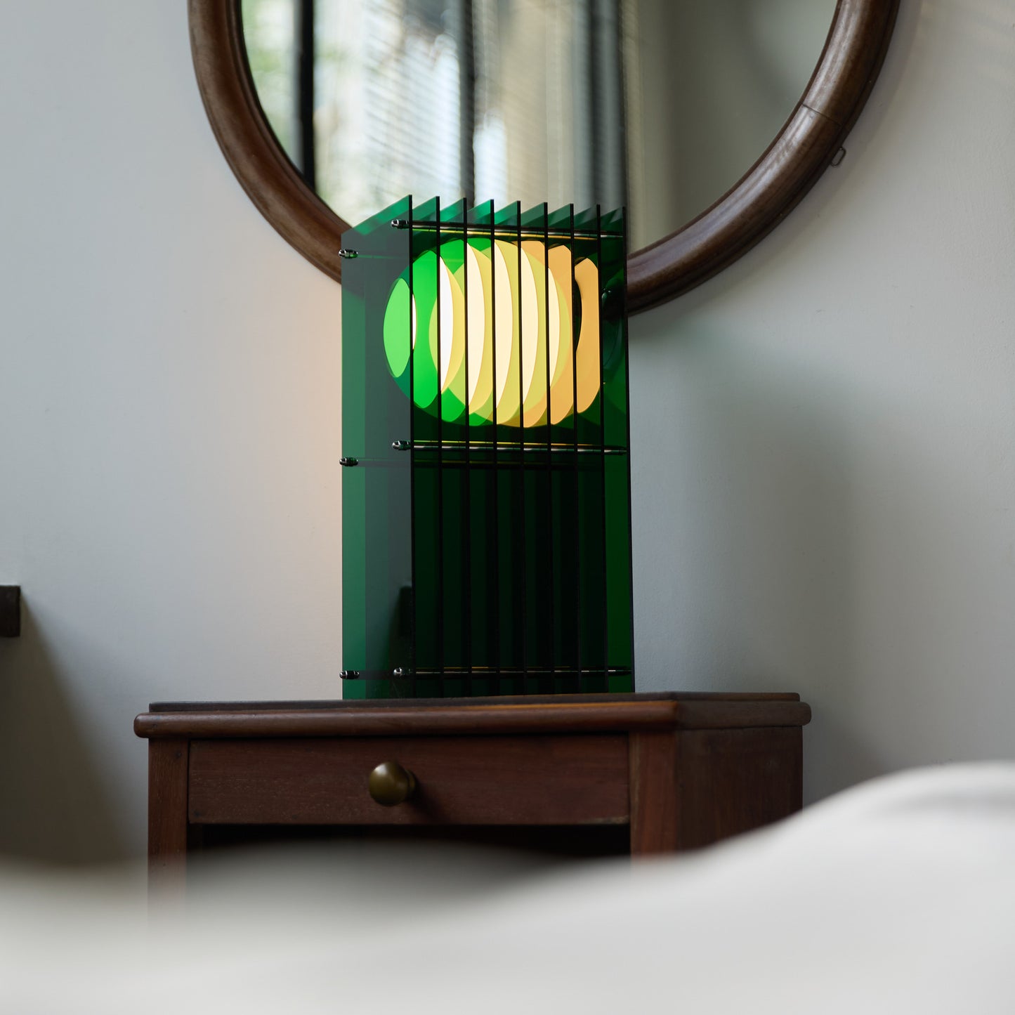 Lớp small rectangle in green acrylic