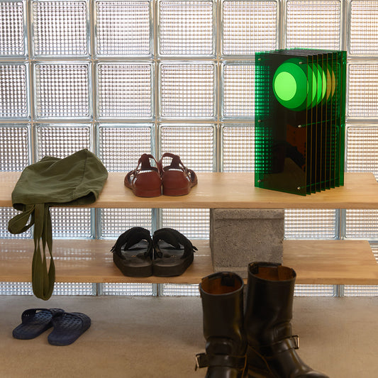 Lớp small rectangle in green acrylic