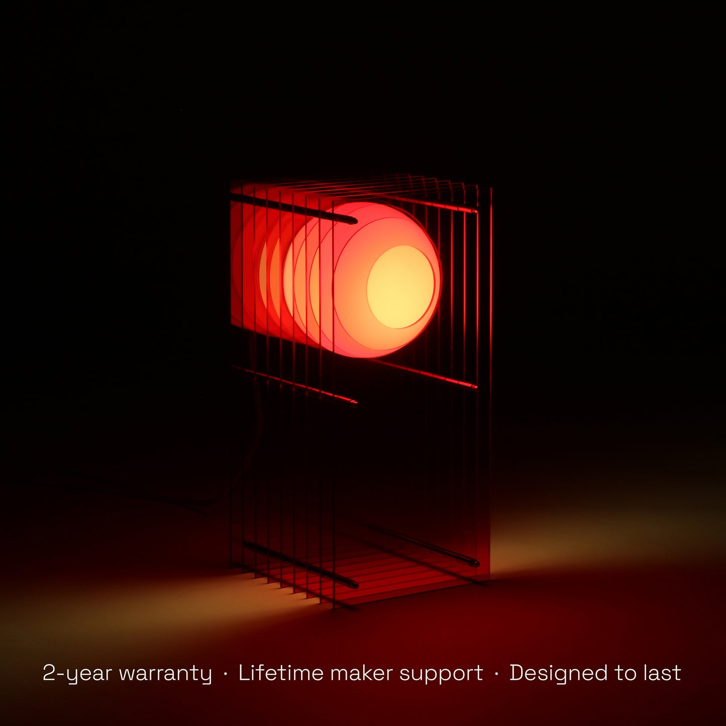 Lớp small rectangle in red acrylic