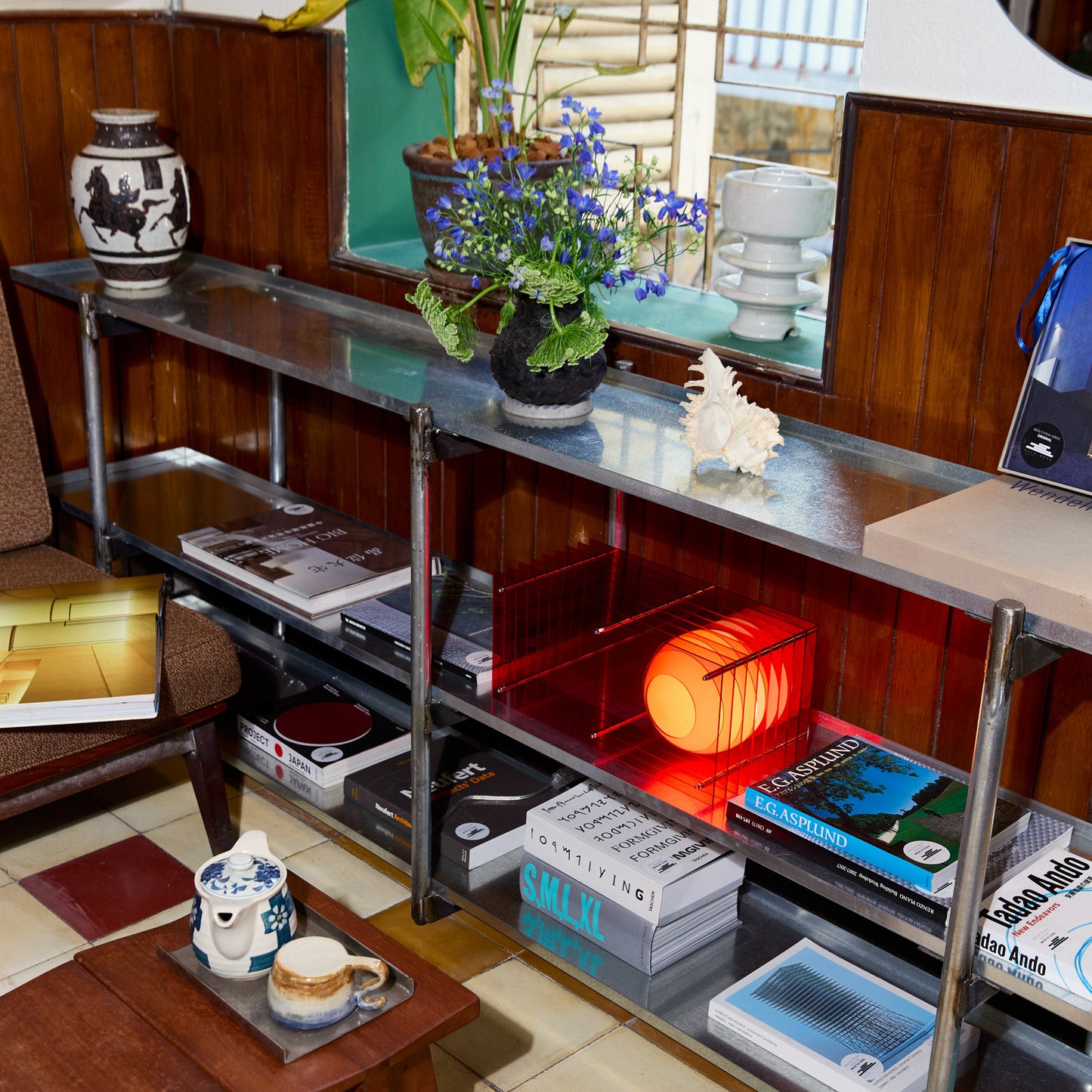 Lớp small rectangle in red acrylic