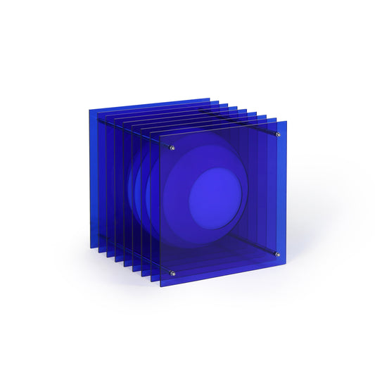 Lớp big square in blue acrylic