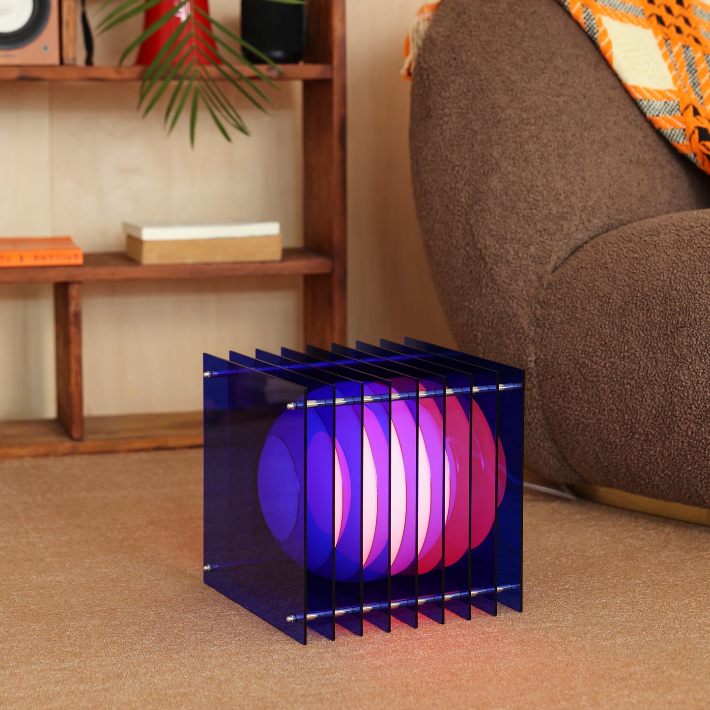 Lớp big square in blue acrylic