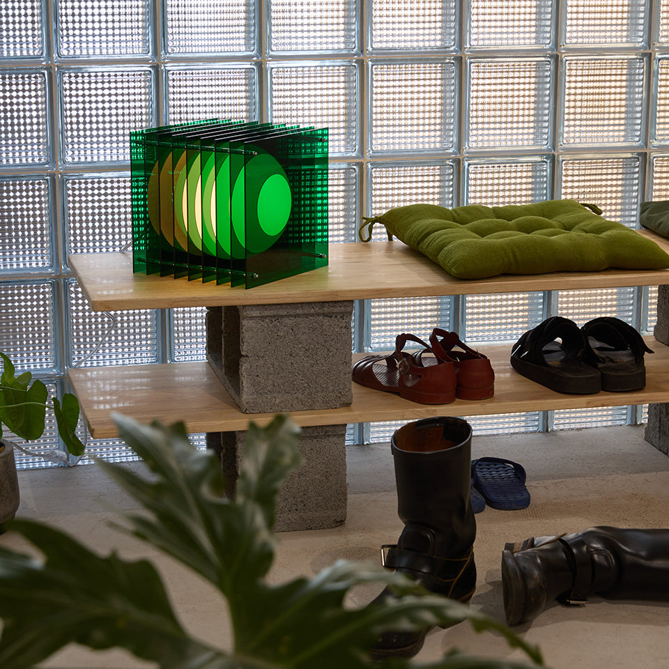 Lớp big square in green acrylic CE