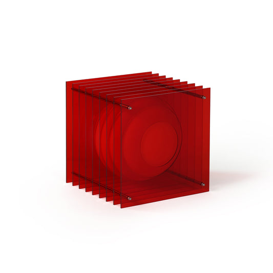 Lớp big square in red acrylic