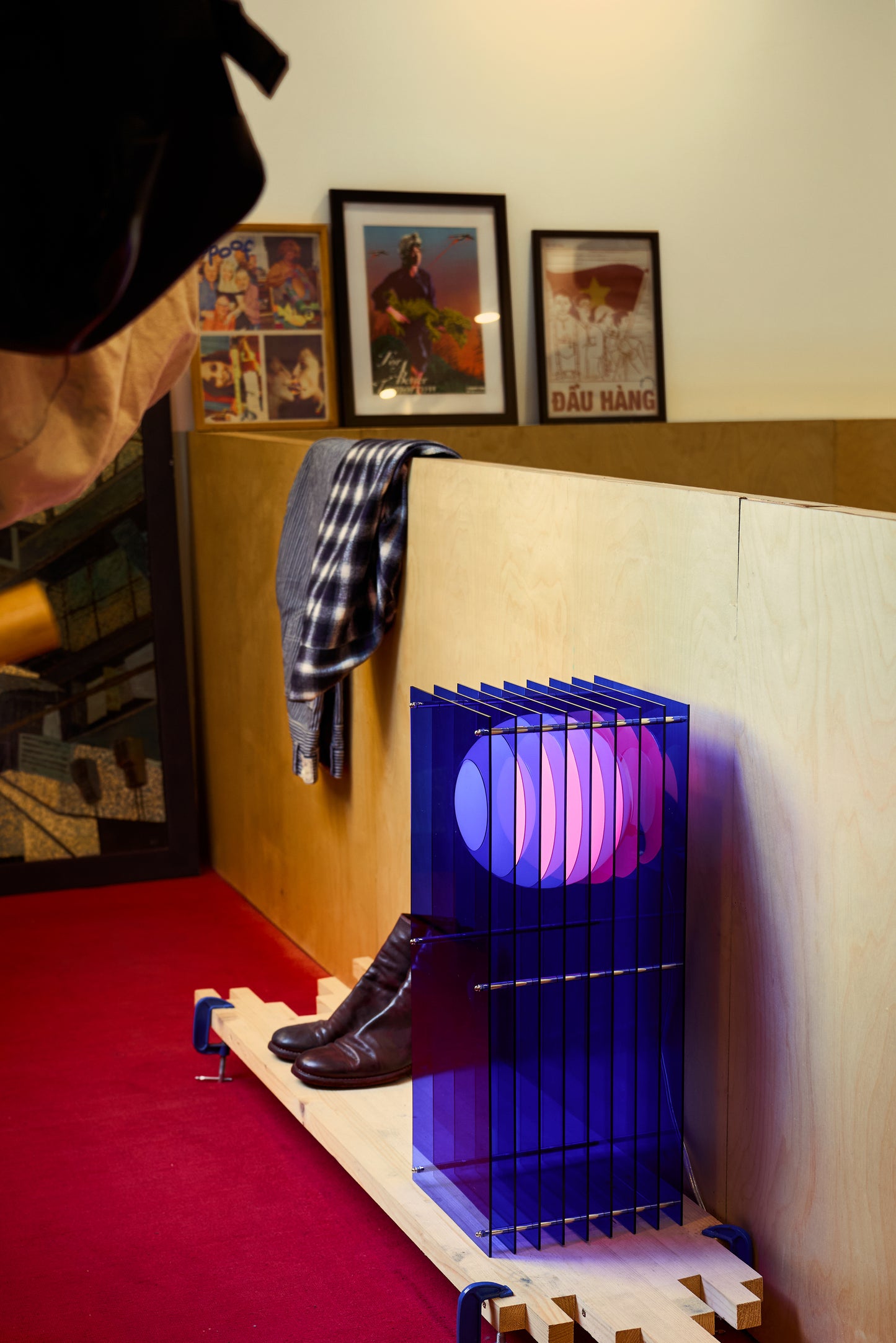 Lớp big rectangle in blue acrylic