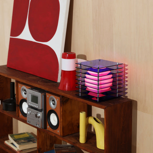 Lớp small square in blue acrylic