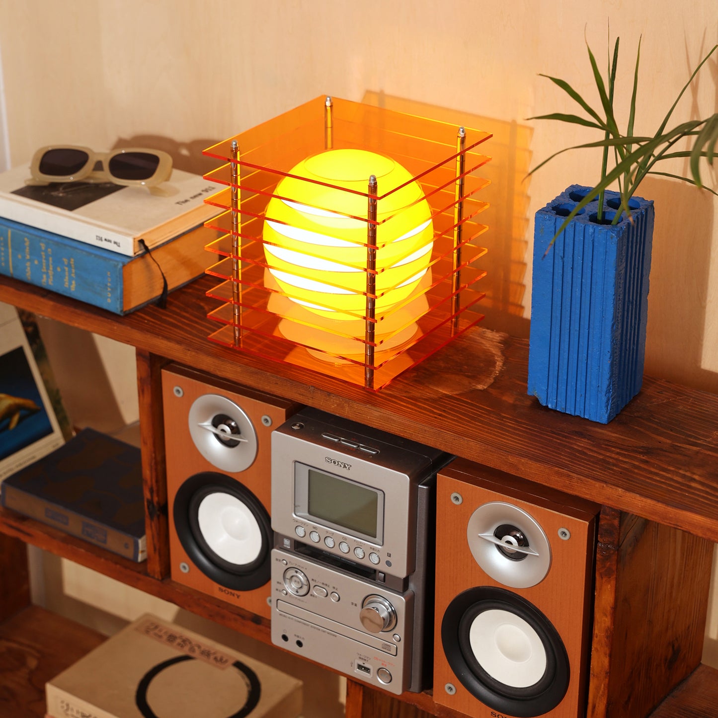 Lớp small square in orange acrylic