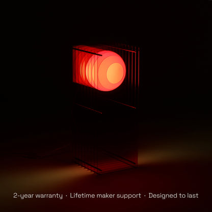 Lớp big rectangle in red acrylic