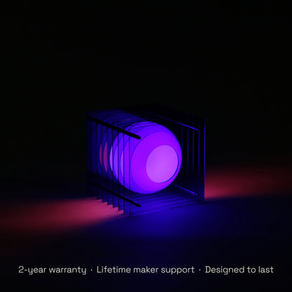 Lớp small square in blue acrylic