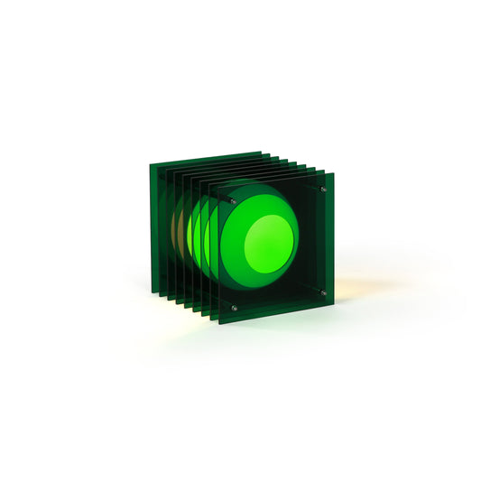 Lớp small square in green acrylic