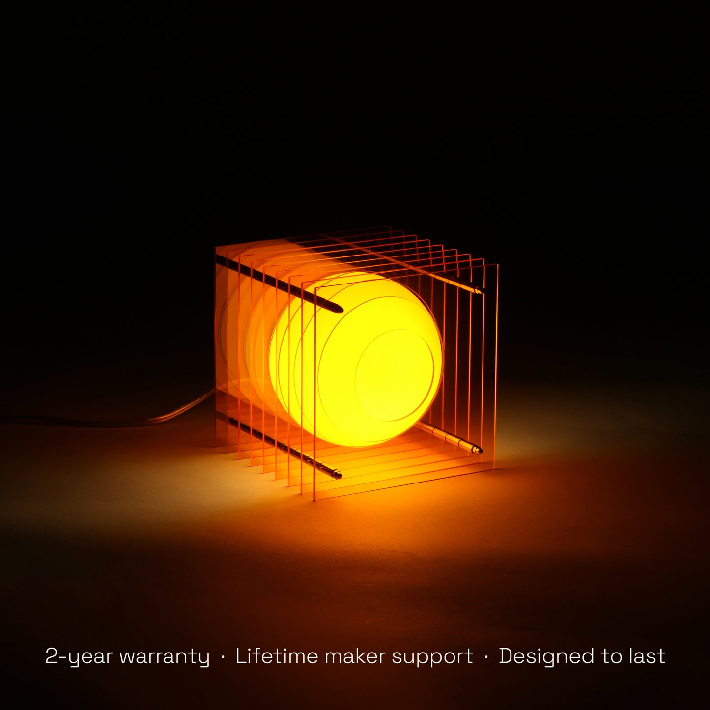 Lớp small square in orange acrylic