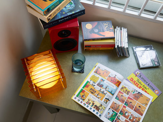 Lớp small square in orange acrylic