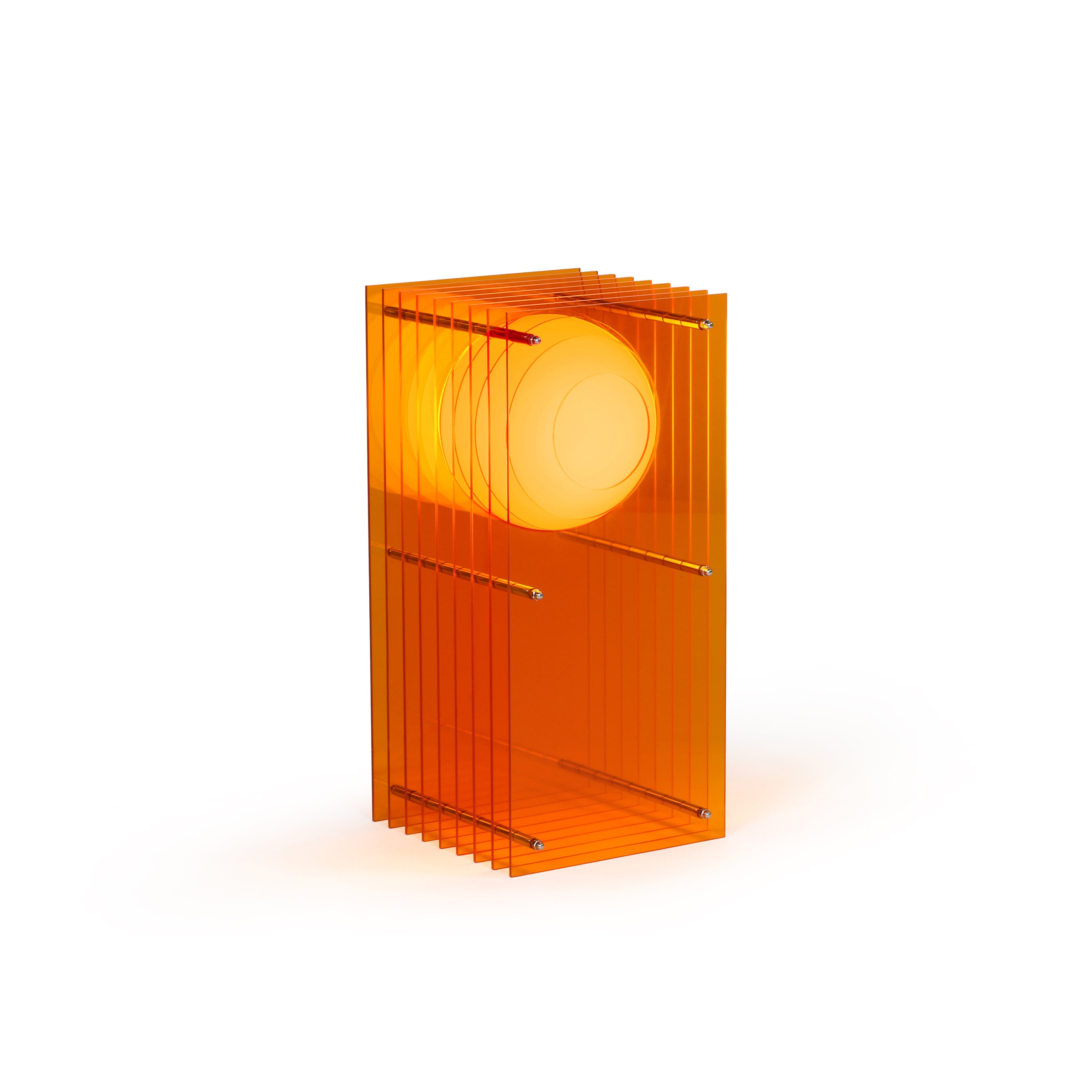 Lớp small rectangle in orange acrylic – BaNG eShop