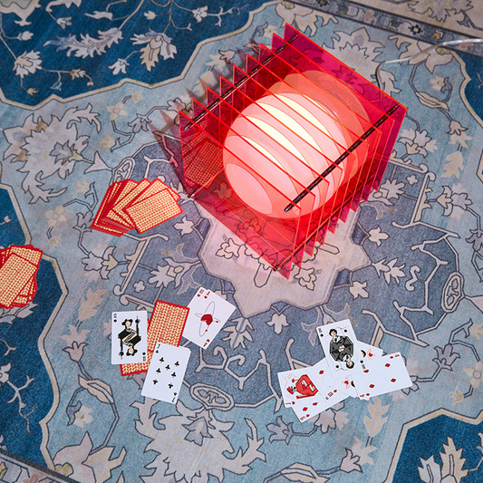 Lớp big square in electric pink acrylic