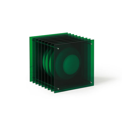 Lớp big square in green acrylic