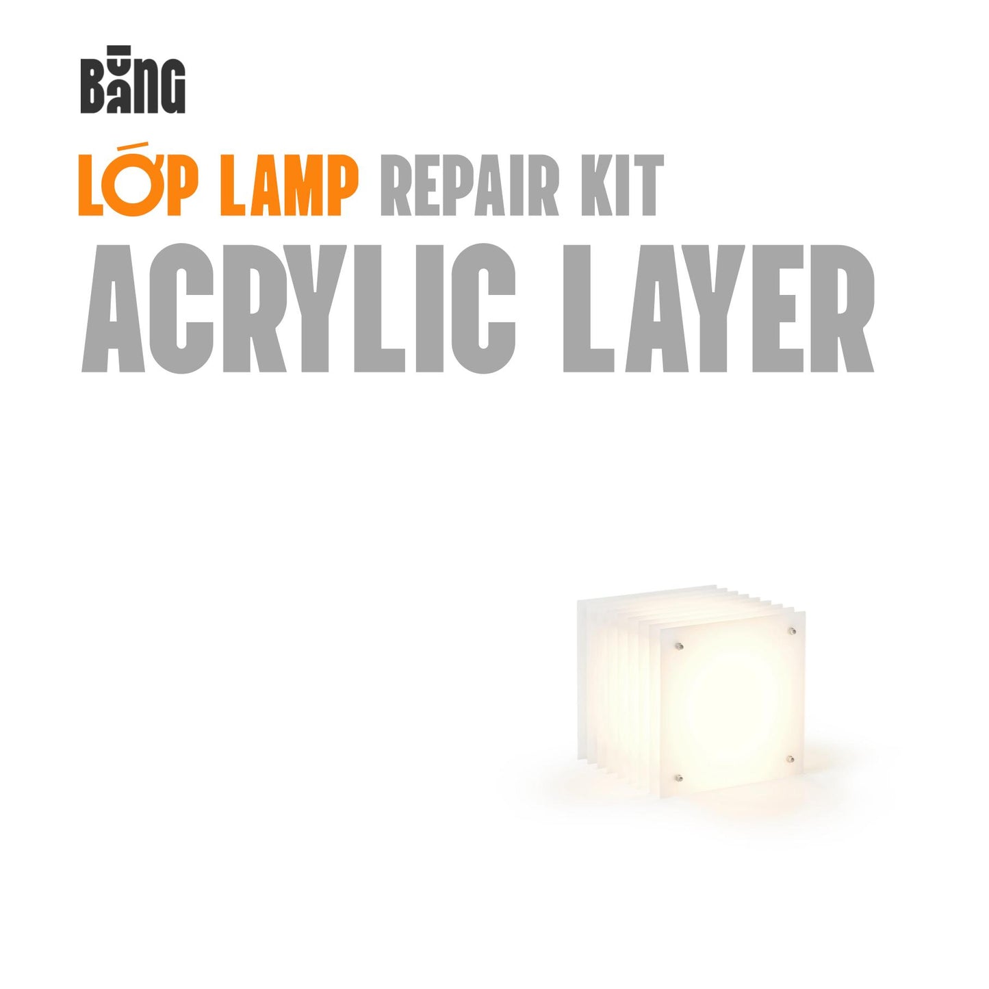 Repair layer | Lớp big square in milky acrylic