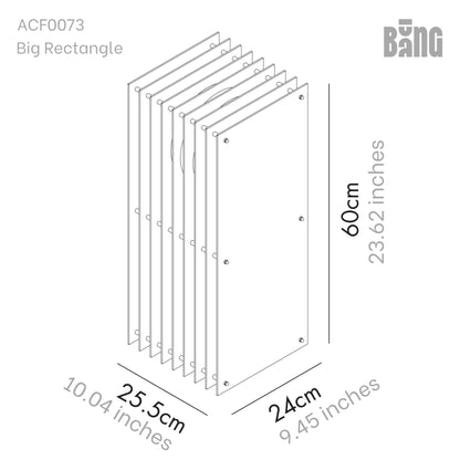 Lớp big rectangle in blue acrylic