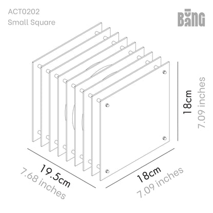 Lớp small square in blue acrylic