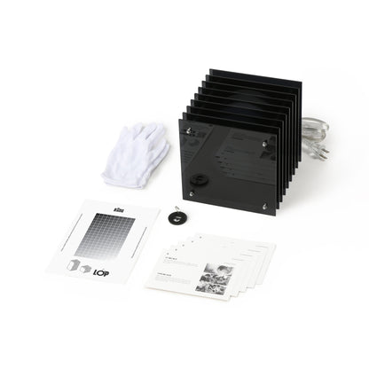 Lớp small square in dark grey acrylic