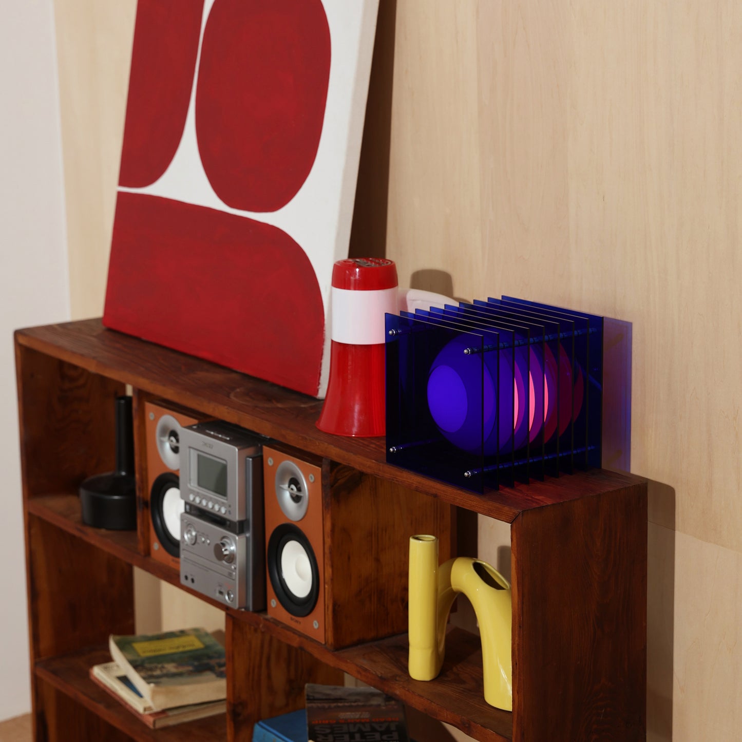 Lớp small square in blue acrylic