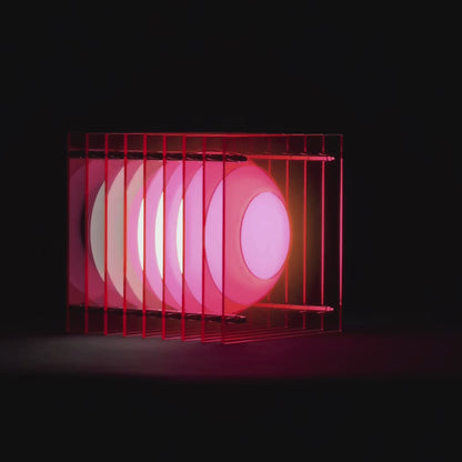Lớp small square in electric pink acrylic